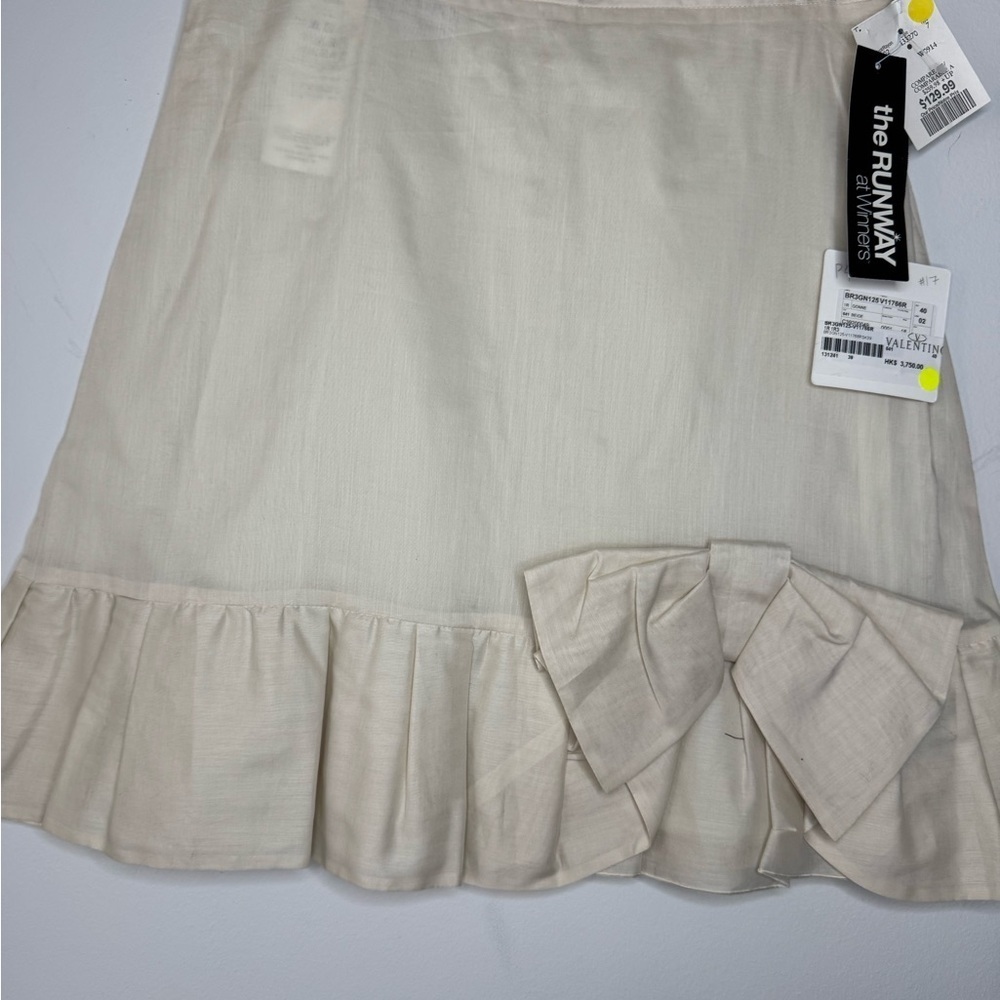 Red Valentino Linen Skirt – Size 40 (US 4/6) - Picture 2 of 16